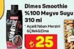 Dimes Smoothie %100 Meyve Suyu 310 ml image