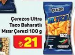 Çerezos Ultra Taco Baharatlı Mısır Çerezi 100 g image