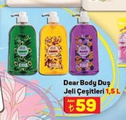 Dear Body Duş Jeli Çeşitleri 1,5 l image