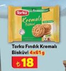 Torku Fındık Kremalı Bisküvi 4x61 g image