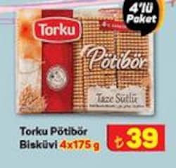 Torku Pötibör Bisküvi 4x175 g image