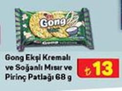 Gong Ekşi Kremalı ve Soğanlı Mısır ve Pirinç Patlağı 68 g image