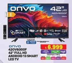 Onvo 420V600F 42 inç Full HD Android 13 Smart Led TV image