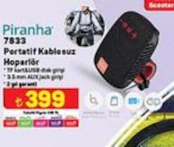 Piranha 7833 Portatif Kablosuz Hoparlör image