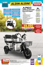 Volta Apec APM5 Üç Tekerlekli Elektrikli Moped image