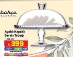 Paşabahçe Ayaklı Kapaklı Servis Tabağı 32 cm image