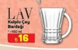 Lav Kulplu Çay Bardağı 150 ml image