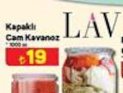 Lav Kapaklı Cam Kavanoz 1000 cc image