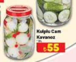 Lav Kulplu Cam Kavanoz 3 l image
