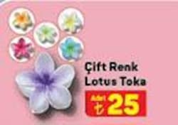 Çift Renk Lotus Toka image