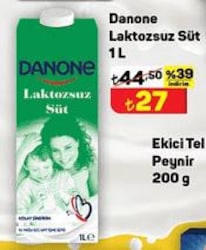 Danone Laktozsuz Süt 1 L image