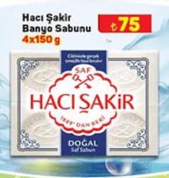 Hacı Şakir Banyo Sabunu 4x150 g image