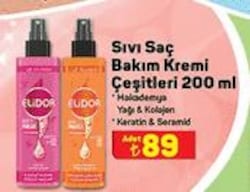 Elidor Sıvı Saç Bakım Kremi Çeşitleri 200 ml image