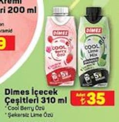 Dimes İçecek Çeşitleri 310 ml image
