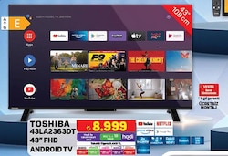 Toshiba 43LA2363DT 43 inç FHD Android Tv image