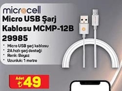 Microcell MCMP-12B 29985 Şarj Kablosu image