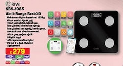 Kiwi KBS-1085 Akıllı Banyo Baskülü image