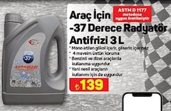 Araç İçin -37 Derece Radyatör Antifrizi 3 l image
