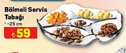 Paşabahçe Bölmeli Servis Tabağı 25 cm image