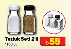 Paşabahçe Tuzluk Seti 2'li 100 cc image
