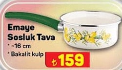 Emaye Sosluk Tava 18 cm image
