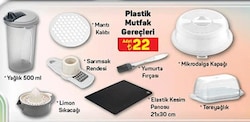 Plastik Mutfak Gereçleri Çeşitleri/Adet image