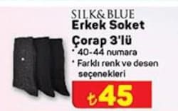 Silk&Blue Erkek Soket Çorap 3'lü image