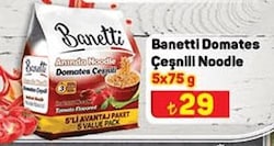 Banetti Domates Çeşnili Noodle 5x75 g image