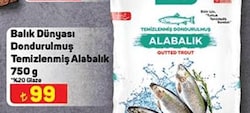 Balık Dünyası Dondurulmuş Temizlenmiş Alabalık 750 g image