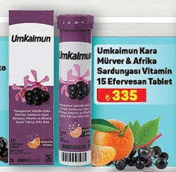 Umkaimun Kara Mürver & Afrika Sardunyası Vitamin 15 Efervesan Tablet image