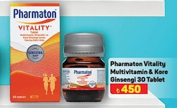 Pharmaton Vitality Multivitamin & Kore Ginsengi 30 Tablet image
