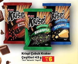 Ülker Krispi Çubuk Kraker Çeşitleri 43 g image