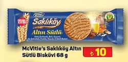 Ülker McVitie's Saklıköy Altın Sütlü Bisküvi 68 g image
