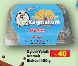 Oylum Yulaflı Kremalı Bisküvi 450 g image