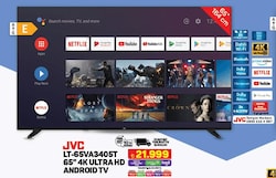 JVC LT-65VA3405T 65 inç 4K Ultra HD Android TV image