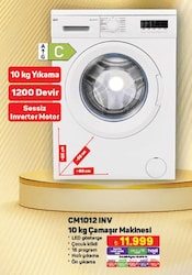 Seg CM1012 INV 10 kg Çamaşır Makinesi image