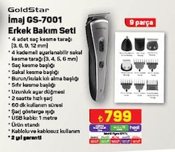 Goldstar İmaj GS-7001 Erkek Bakım Seti image