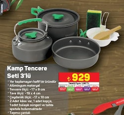 Orcamp Kamp Tencere Seti 3'lü image