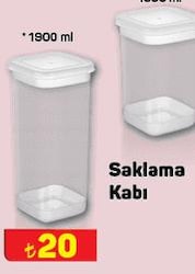 Saklama Kabı 1900 ml image