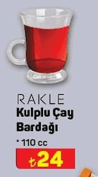 Rakle Kulplu Çay Bardağı 110 cc image