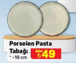Kütahya Porselen Pasta Tabağı 19 cm image