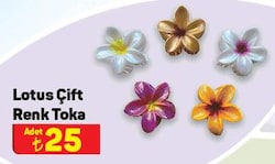 Lotus Çift Renk Toka image