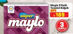 Maylo 3 Katlı Tuvalet Kağıdı 32'li image