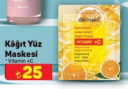 Dermokil Kağıt Yüz Maskesi Vitamin +C image