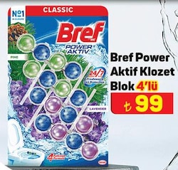 Bref Power Aktif Klozet Blok 4'lü image