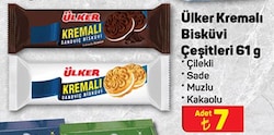 Ülker Kremalı Bisküvi 61 g Çeşitleri image