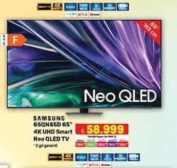Samsung 65QN85D 65 inç 4 K UHD Smart Neo Qled Tv image