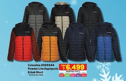 Columbia 2086944 Powder Lite Kapüşonlu Erkek Mont image