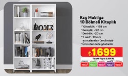 Kzy Mobilya 10 Bölmeli Kitaplık image