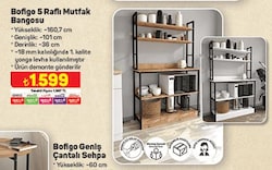 Bofigo 5 Raflı Mutfak Bangosu image